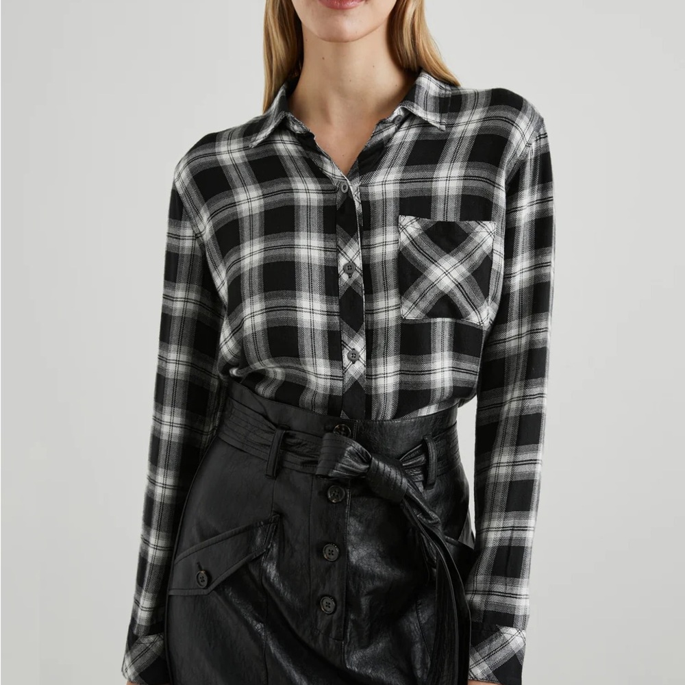 Rails Hunter Shirt in Black Sterling